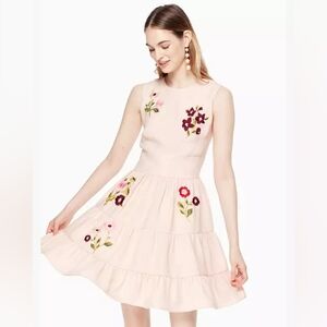 NWT Kate Spade Ma Cherie Embroidered Floral Dress